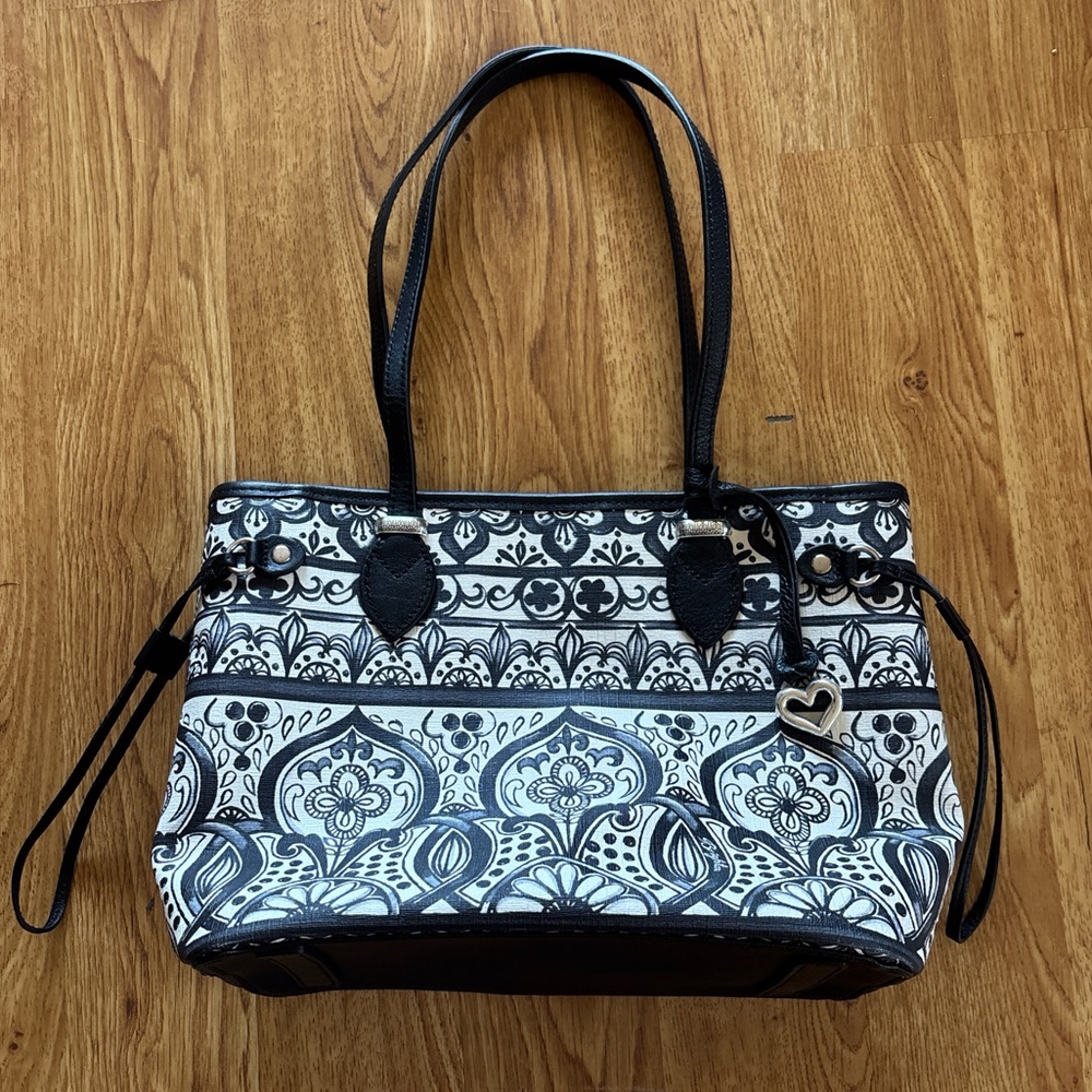 brighton casablanca amara moroccan coated canvas tote